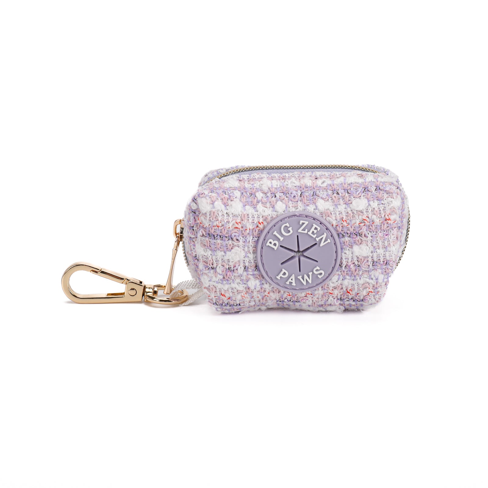 Lavender Tweed poop bag holder