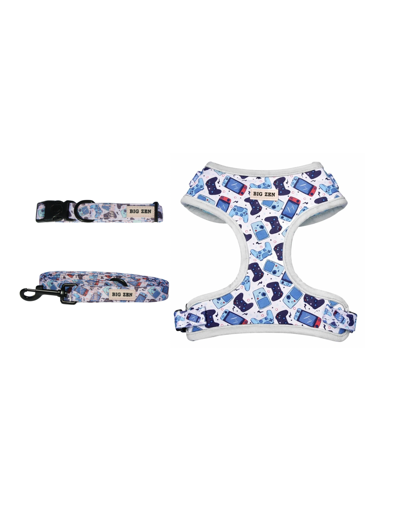 Level Up Harness, Collar, Leash bundle