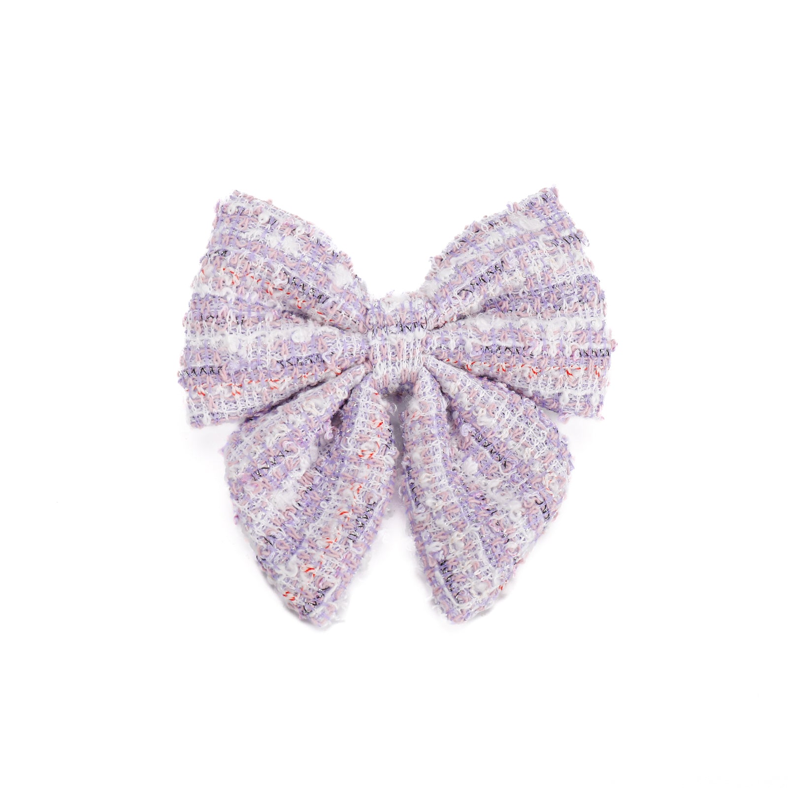 Lavender Tweed Sailor Bow