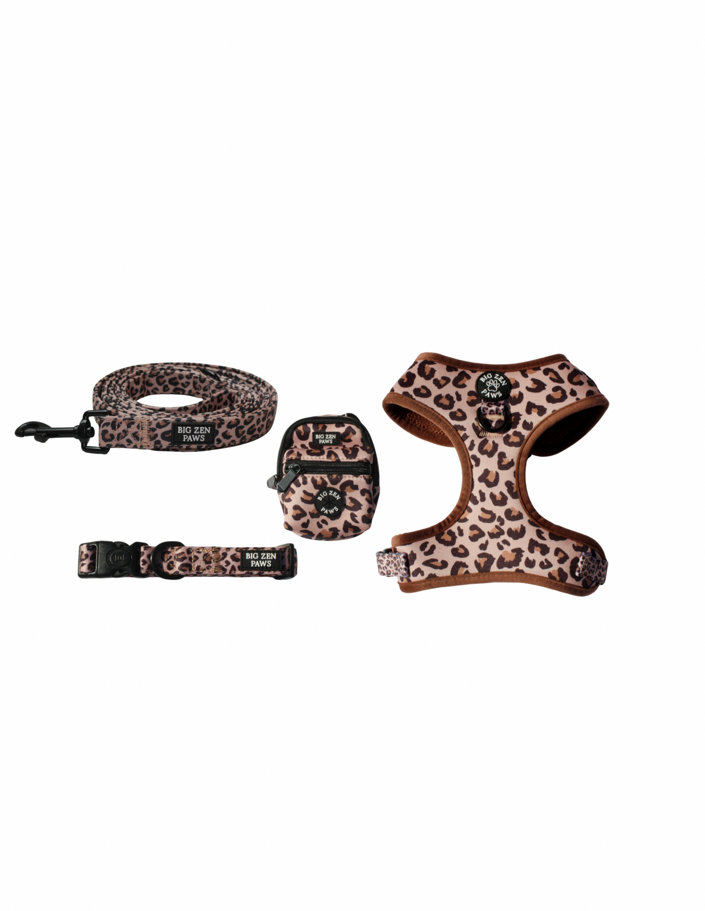 Safari Harness, Collar, Leash, & Backpack bundle