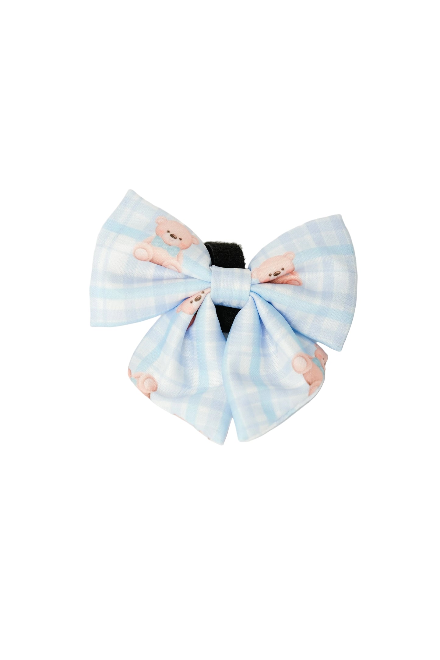Beary Blue Sailor Bow