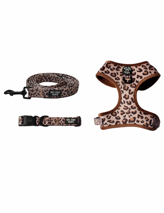 Safari Harness, Collar, & Leash bundle
