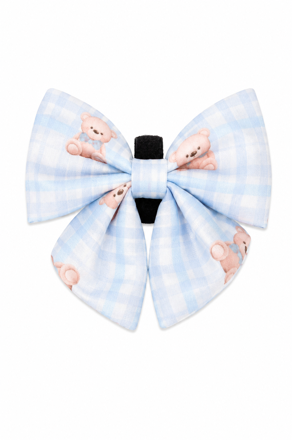 Beary Blue Sailor Bow