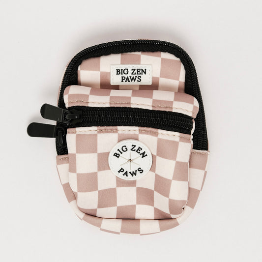 Checkerboard Charm Treat and Poop bag